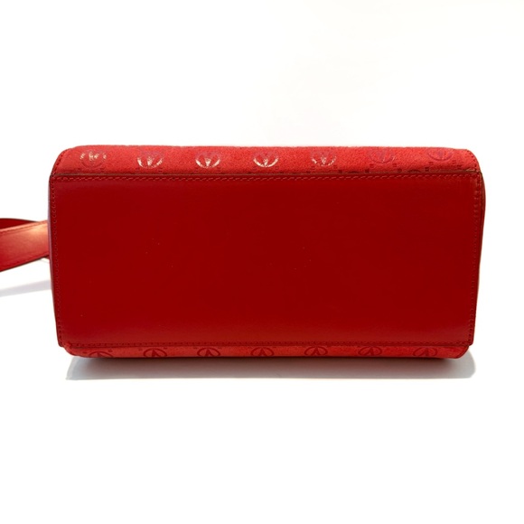 Valentino Red Mimi Monogram Leather Shoulder Bag - Picture 10 of 13